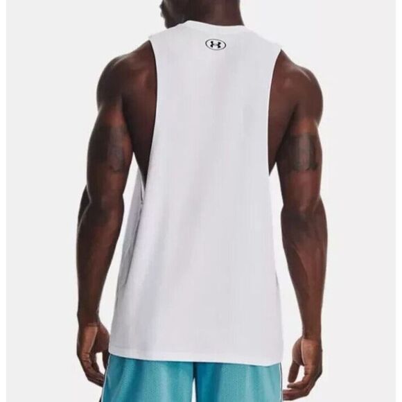 Under Armour 1378908-100 Men's Sz XL White UA Project Rock Champion Tank Top - Picture 9 of 9